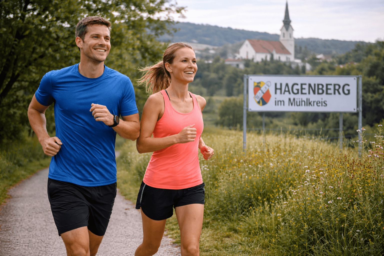 Zwei Personen beim Laufen
