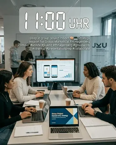 Gruppenarbeit von Studenten an der FH Hagenberg