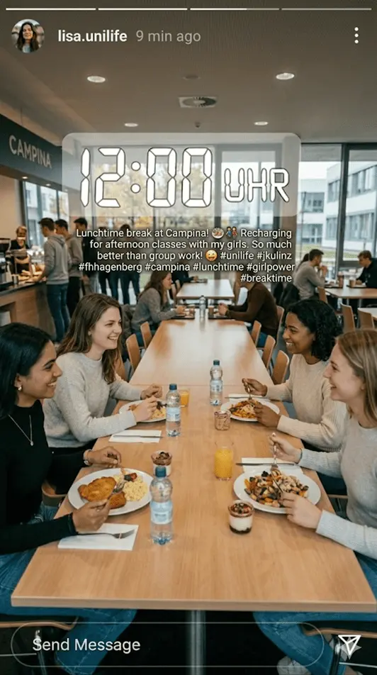 Mittagessen in der Campina Hagenberg