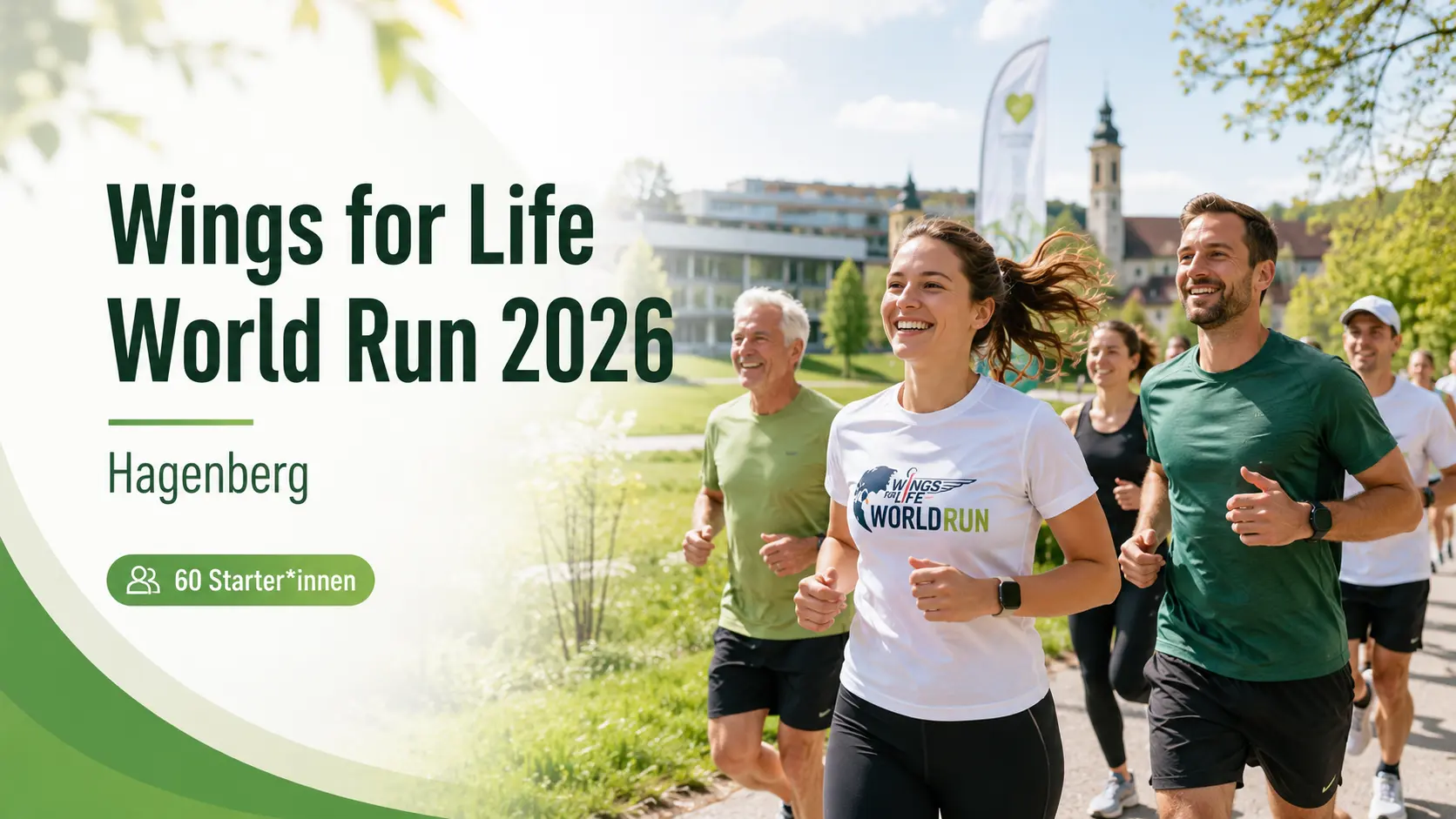 Läufer*innen beim Wings for Life World Run 2026 in Hagenberg